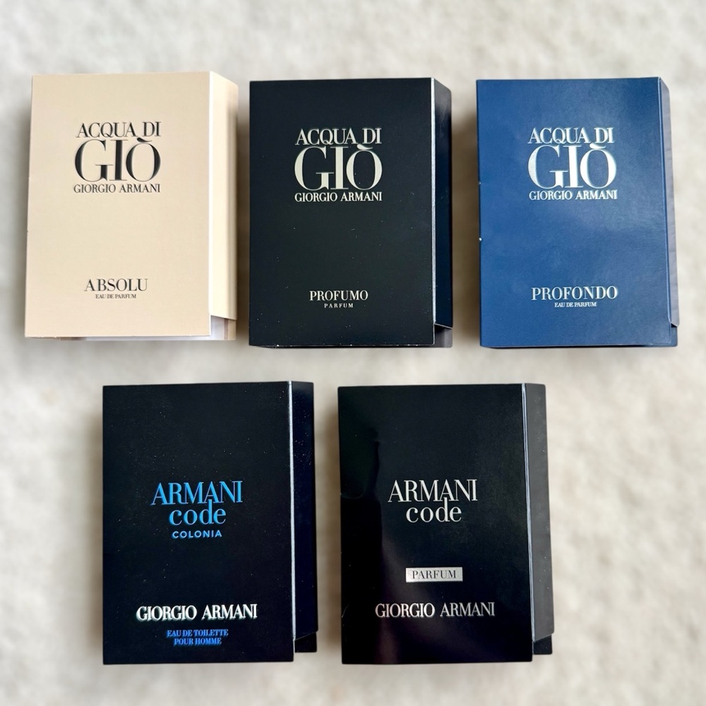 Giorgio Armani Acqua di Gio Profondo Absolu Code Colonia Men's Cologne Samples
